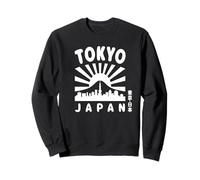 Tokyo Skyline Giappone Monte Fuji Luoghi di Interesse Skytree Kanji Souvenir Felpa