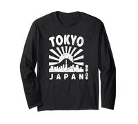 Tokyo Skyline Giappone Monte Fuji Luoghi di Interesse Skytree Kanji Souvenir Maglia a Manica