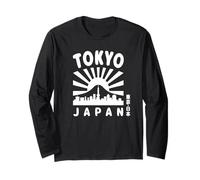 Tokyo Skyline Giappone Monte Fuji Luoghi di Interesse Skytree Kanji Souvenir Maglia a Manica
