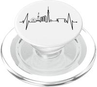 Tokyo Skyline Heartbeat Cuore giapponese Cuore I Love Tokyo PopSockets PopGrip per MagSafe