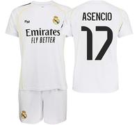 TokyRu Sports Real Madrid Set Maglietta e Pantaloni- Replica Ufficiale - Assucio Nº17- Bambino Taglia 8