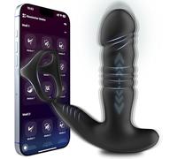 Tol et plug anal spécial, avec fonction de de la prostate - doté de 7 modes de mouvement et de 10 niveaux d'intensité de vibration