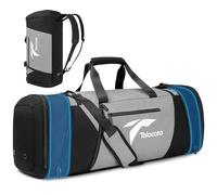 Tolaccea Borsa da Viaggio Espandibile Grande 54-72L Borsa Sportiva Weekender Uomo Donna con Scomparto per Scarpe Scomparto Bagnato Zaino da Viaggio Borsa da viaggio(Grigio)