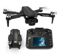 Toladrone Pieghevole Drone con Telecamera 4K, Droni con Trasmissione su Schermo LCD, modalità Headless, Regolazione Elettrica a 90°, Quadricottero RC per Adulti, TD12LCD Drone per Principianti