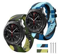 TOLAIK cinturino compatibile per Samsung Galaxy Watch 3 45 mm/Galaxy Watch 46 mm/Gear S3 Frontier/Classic 22 mm Smart Watch cinturino in silicone