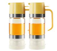 Tolaily 2 dispenser di miele antigoccia da 300 ml, dispenser di sciroppo per caffè, mini barattoli di miele per erogatore di sciroppo di caffè