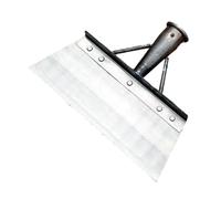 Tolaily Pala per la pulizia, pala da giardino quadrata, pala piatta in acciaio al manganese, palo non incluso, bordo per prato e smaltimento delle erbe, 30 cm