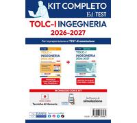 TOLC-I 2026: Kit completo per il test di Ingegneria. Con software di simul...