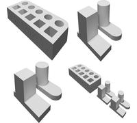 Tolerance Test Tool for 3D Printer - Multiple Clearance Gauge 0.1-0.3mm Range