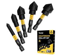 TOLESA Kit di foretini a contrabborgo per metallo, kit di 5 foretini a contrabborgo