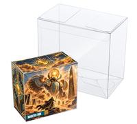 Tolesum 10 custodie protettive in PET per Pokemon Booster Box, 0,5 mm | Confezione da 10 scatole protettive trasparenti in PET da 0,5 mm, con fondo autobloccante, per booster Pokemon standard.