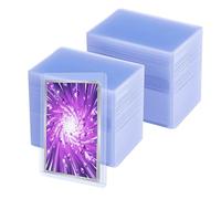Tolesum 100 Pezzi Toploader 35pt per Carte da Collezione,3 x 4" Clear Regular Carte sleeve,Custodie per Carte da Collezione Protettive per Magic,Dimensioni Standard, MTG,YuGiOh