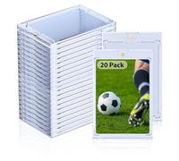 Tolesum Aggiornato 20 Pezzi 35PT Magnetic Trading Card Holder,Bustine Protettive UV Protezione Custodie Porta Carta Trasparente Magnetiche Carta Cornici Carte Collezionabili per Magic, MTG, Baseball