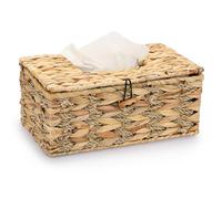 TOLIDA Scatola porta fazzoletti in tessuto di erba marina e giacinto d'acqua, rettangolare, impermeabile, a lunga durata, per camera da letto, bagno, Restraunt, hotel (27 x 15 x 13 cm), SLDDE0092