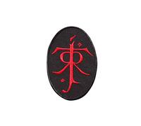 Tolkien, Silmarillion, Signore degli Anelli, Fantasy, Draghi Terra, Metallo, Nero Metallo, Dungeon Synth, LOTR, Magic2 Ricamato Ferro su Applique Accessorio Souvenir