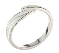 Tolldek Anello da sposa in argento 925, da uomo, con ali d'angelo, in argento Sterling S925, nero, Argento sterling, Senza zirconi