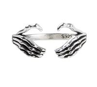 Tolldek Anello di fidanzamento da donna, in argento Sterling 925, personalizzabile, Argento sterling, Senza zirconi