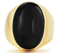 Tolldek Anello di fidanzamento da uomo, in acciaio inox, 23 mm, con occhio di gatto, anelli dell'amicizia, punk rock, acciaio inox, Senza zirconi