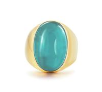 Tolldek Anello di fidanzamento da uomo, in acciaio inox, 23 mm, con occhio di gatto, anelli dell'amicizia, punk rock, acciaio inox, Senza zirconi