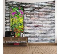 Tolldek Arazzo da parete multicolore, 150 x 130 cm, con paesaggi naturali, in pietra, per soggiorno, camera da letto