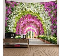 Tolldek Arazzo da parete paesaggio naturale, 150 x 150 cm, decorazione per la camera da letto, il soggiorno, la cameretta dei bambini