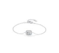 Tolldek Bracciale in oro giallo 18 carati Au750, collana da donna con laboratorio, gioielli in vero oro, platino PT950, 17+5CM, 950 Platinum, Laboratorio Creato Diamante