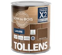 Tollens - Impermeabile - Ultra resistente - Aderenza rinforzata - Protegge e decora - Protezione UV - Tecnologia LONG-LIFE - Raso - Rovere Scuro - 1 L