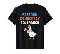 Tolleranza alla democrazia Anti Trump Giorno dell'indipendenza del quattro luglio Maglietta