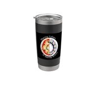 Tolleranza e accettazione dicendo con pizza e sushi Bicchiere termico in acciaio inox doppia parete