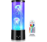 TolleTour LED Jellyfish Lamp Lava Lamp 12 colori 4 modalità di luce Stress Anxiety Relief Remote Control Lampada Home Decor Subacquea Ocean Style Luce notturna accogliente
