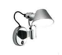 Tolomeo Micro Faretto Applique con Interruttore Alluminio