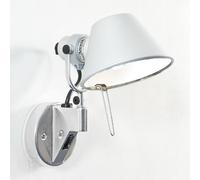 Toloméo Micro Faretto - Applique da parete in alluminio/anodizzato/lucidato/con interruttore