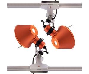 Tolomeo Micro Pinza Applique Arancione Clip