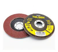 Tolsen 20 Dischi Abrasivi a Lamelle 115mm x Legno Acciaio INOX Metallo GR 40