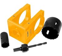 Tolsen Kit di installazione serratura per porta, giallo, set da 25 pezzi