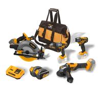 Tolsen Set 4 Elettroutensili a batteria litio Serie MP20 motore Brushless