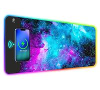 ToLuLu Tappetino per mouse da gioco RGB, tappetino per mouse da 5/7,5/10/15 W, 10 modalità di illuminazione, tappetino per mouse per tastiera del computer, tappetino per mouse, 800 x 300 x 4 mm,