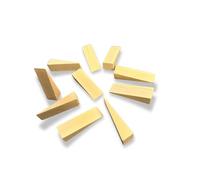 Tolux Zeppa in Legno Duro, Cuneo di Montaggio, Cunei di Livellamento, Fermaporta, Strumento Utile in Costruzione e Progetti Fai-da-te, 80x25x20 mm, 10 Pezzi