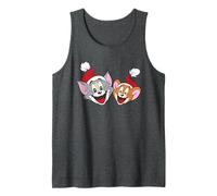 Tom And Jerry Best Pals Christmas Santa Hats Canotta