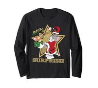 Tom And Jerry Christmas Surprise Maglia a Manica