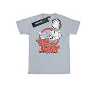 Tom And Jerry Distressed Logo Maglietta Ragazzi (BI38613)