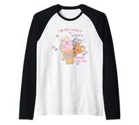 Tom And Jerry Gokko Ice Cream Friends Maglia con Maniche Raglan