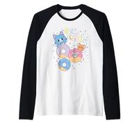 Tom And Jerry Gokko Yum Donuts Maglia con Maniche Raglan