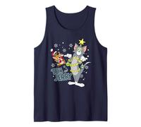 Tom And Jerry Merry Christmas Tinsel Tangle Canotta
