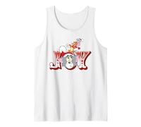 Tom And Jerry Santa Hat Christmas Joy Canotta
