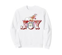 Tom And Jerry Santa Hat Christmas Joy Felpa