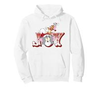Tom And Jerry Santa Hat Christmas Joy Felpa con Cappuccio