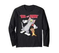 Tom And Jerry Silly Faces Maglia a Manica