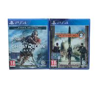 Tom Clancy's Ghost Recon Breakpoint Auroa Ed. + The Division 2 - PS4, SIGILLATI