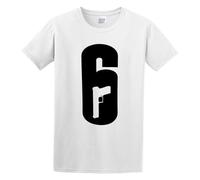 Tom Clancys Rainbow Six Siege Casual Round Neck T Shirt White L